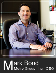 Image of Mark Bond Metro Group, Inc. logo, showcasing professional and contemporary branding.